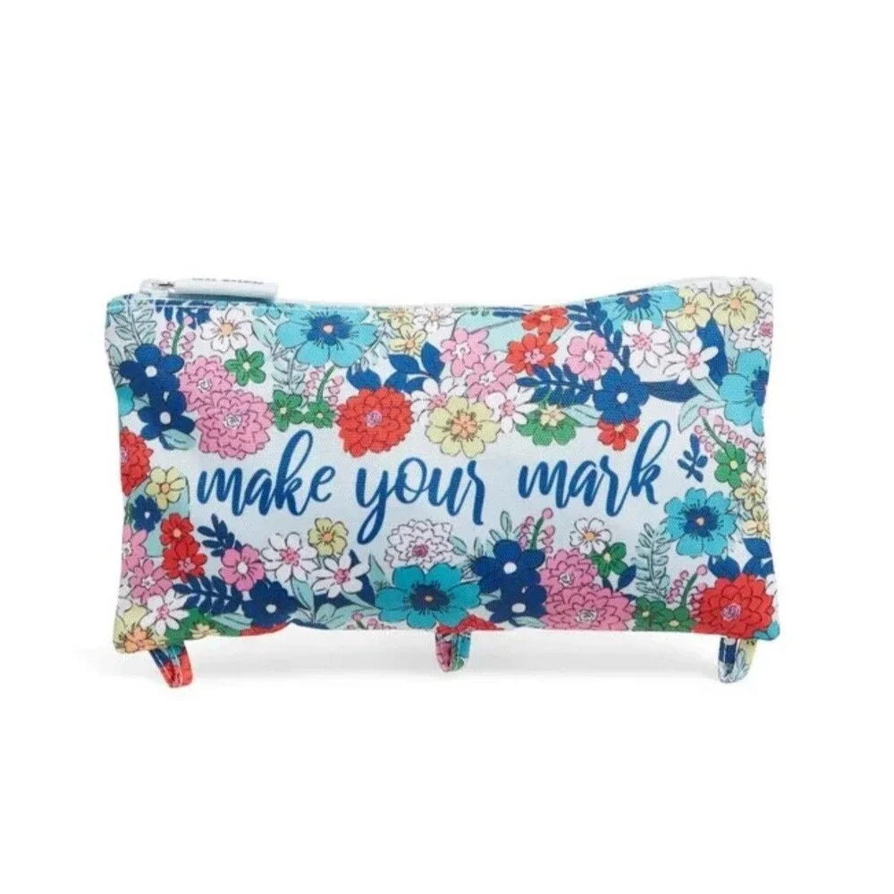 Vera Bradley FAR OUT FLORAL Pencil Case NWT 🏷️